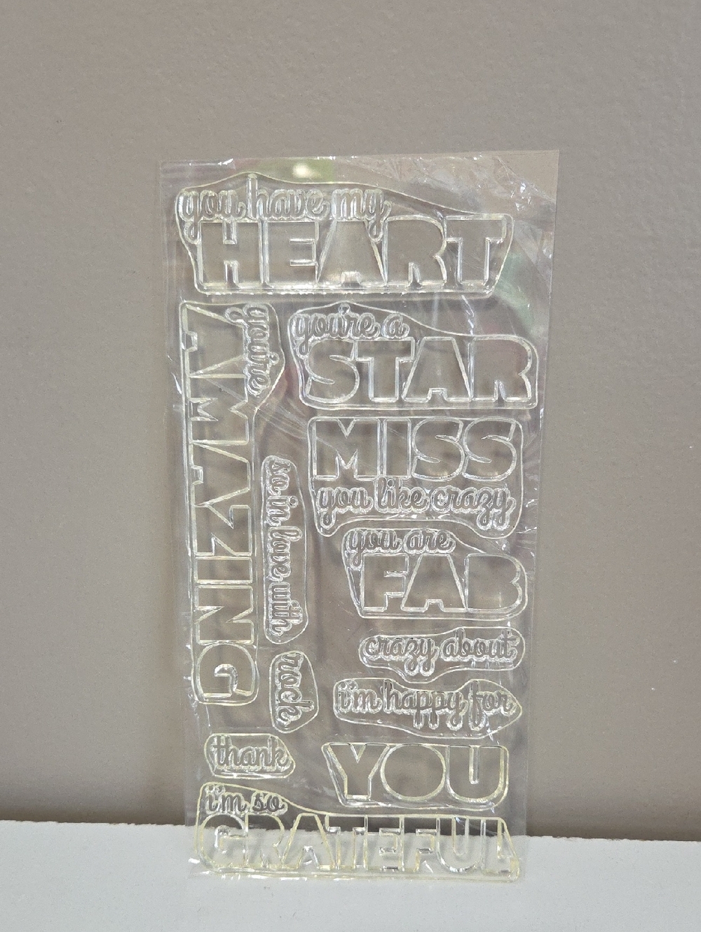 BLOCK Letters Sentiments Stamps